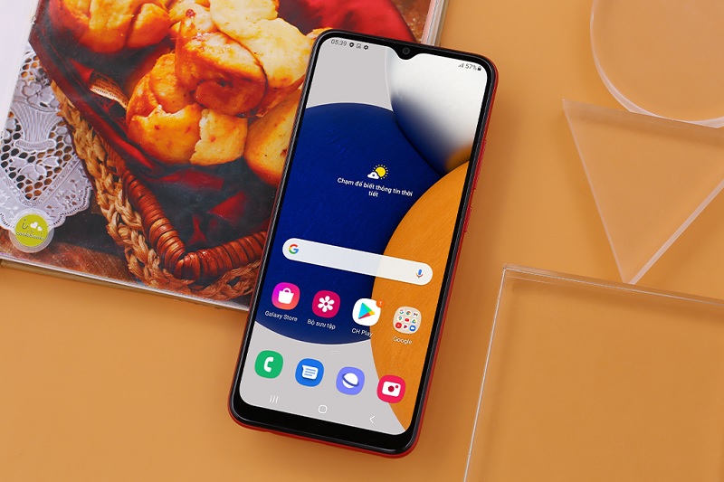 Điện thoại Samsung Galaxy A03 4GB có thiết kế vân đan chéo trẻ trung